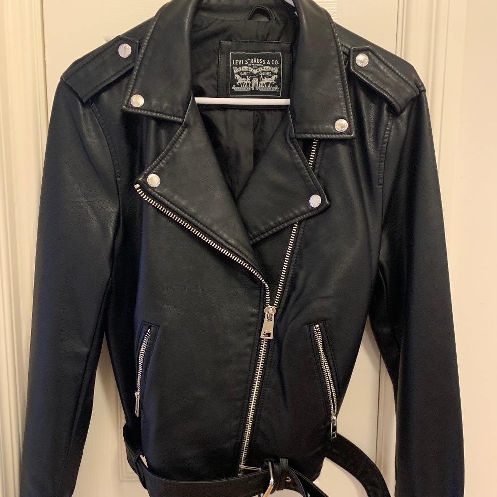 Levi's Women's Belted Faux Leather Moto Jacket